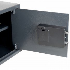 Сейф мебельный DASWERK SC-300EL (300х380х300 мм), электронный замок, графит, 291346