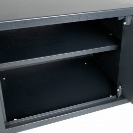 Сейф мебельный DASWERK SC-300EL (300х380х300 мм), электронный замок, графит, 291346