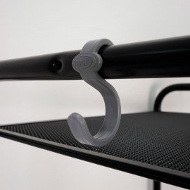 Стеллаж на металлокаркасе "Валенсия-15", 455х300х1555 мм, 5 полок, черный, СТВ15 Ч