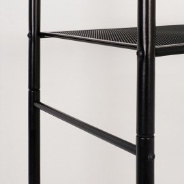 Стеллаж на металлокаркасе "Валенсия-15", 455х300х1555 мм, 5 полок, черный, СТВ15 Ч