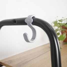 Стеллаж на металлокаркасе "Скандинавия-24", 650х385х1470 мм, 4 полки ЛДСП, черный/дуб, CТCП24 Ч