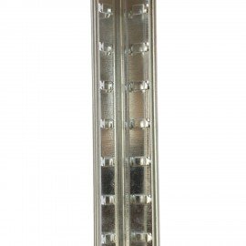 Стеллаж металлический BOOMHOUSE (БУМХАУС) безболтовой, в1800*ш900*г400мм, 5 полок МДФ, серебристый, 291412