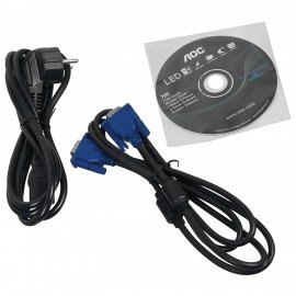 Монитор AOC E2070SWN (/01), 19,5" (50 см), 1600x900, 16:9, TN+film, 5 мс, 200 cd, VGA, черный