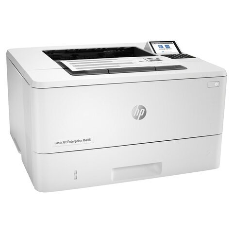 Принтер лазерный HP LaserJet Enterprise M406dn А4, 38 стр./мин, 100 000 стр./мес., ДУПЛЕКС, сетевая карта, 3PZ15A