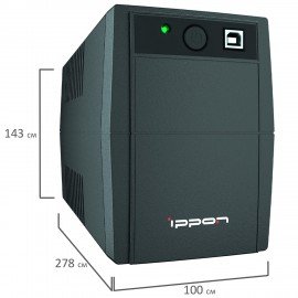 Источник бесперебойного питания IPPON Back Basic 650S Euro, 650VA (360 W), 3 евророзетки, 1373874