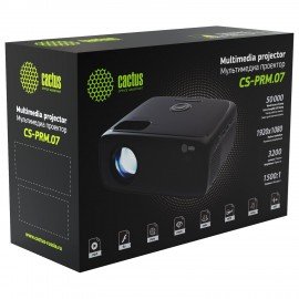 Проектор CACTUS CS-PRM.07B.WUXGA, LCD, 1920x1080, 16:9, 3200 лм, 1500:1, 1,16 кг, черный