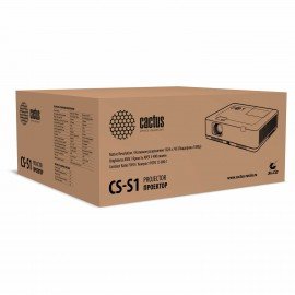 Проектор CACTUS CS-S1.B, 3LCD, 1024x768, 16:9, 4:3, 34000 лм, 15000:1, 4,5 кг