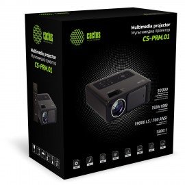 Проектор CACTUS CS-PRM.01B.WUXGA, LCD, 19000лм, 2500:1, 1,8 кг