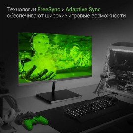 Монитор DIGMA Progress 22A501F 21.5" (54.6 см)/1920x1080/16:9/VA/5ms/250cd/HDMI/DP/VGA/черный, DM22VB01