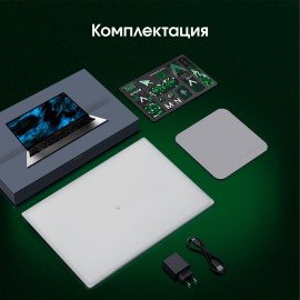 Ноутбук DIGMA Pro Breve 15.6", Ryzen 7 7730U, 16 Гб, SSD 512 Гб, Windows 11 Pro, серебристый, DN15R7-ADXW05