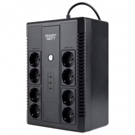 Источник бесперебойного питания SMARTWATT UPS SAFE PRO 650, 650 ВА (390 Вт), 8 розеток, 3703020270004