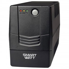 Источник бесперебойного питания SMARTWATT UPS UNI 1050E, 1050 ВА (630 Вт), 2 розетки, 3703020390009