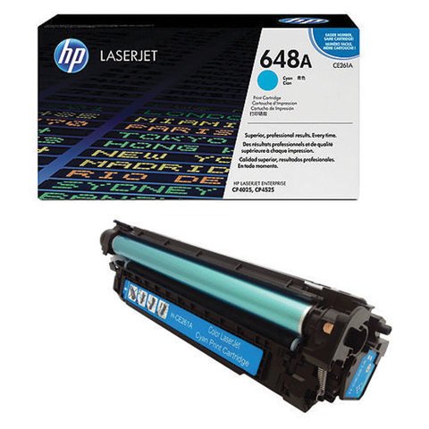 Картридж лазерный HP (CE261A) ColorLaserJet CP4025/4525, №647A, голубой, оригинальный, ресурс 11000 страниц