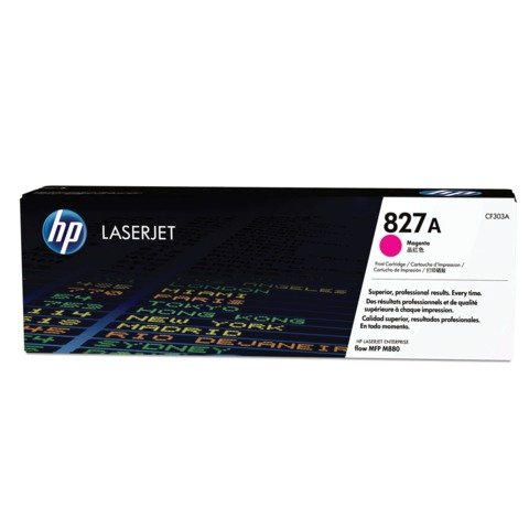 Картридж лазерный HP (CF303A) Color LaserJet M880, №827A, пурпурный, оригинальный, ресурс 32000 страниц