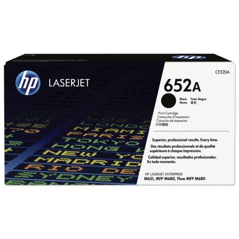 Картридж лазерный HP (CF320A) LaserJet M651n/M651dn/M680dn, №652A, черный, оригинальный, ресурс 11500 страниц