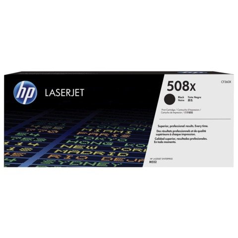 Картридж лазерный HP (CF360X) LaserJet Pro M552/M553, №508X, черный, оригинальный, ресурс 12500 страниц