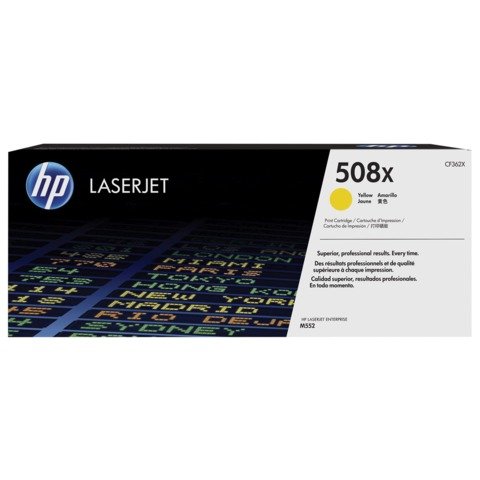Картридж лазерный HP (CF362X) LaserJet Pro M552/M553, №508X, желтый, оригинальный, ресурс 9500 страниц