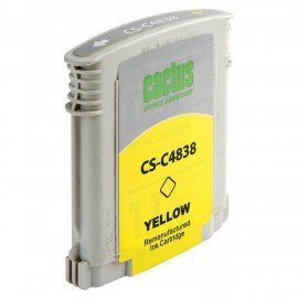 Картридж струйный CACTUS (CS-C4838) для HP DesignJet 70/100/110/120, желтый
