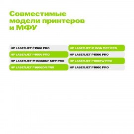 Картридж лазерный CACTUS (CS-CE278AS) для HP LaserJet P1566/1606DN, ресурс 2100 страниц