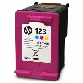 Картридж струйный HP (F6V16AE) Deskjet 2130, №123, цветной, оригинальный, ресурс 100 стр.