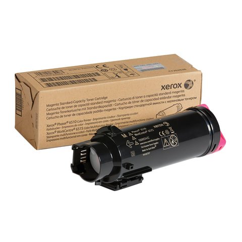 Картридж лазерный XEROX (106R03482) Phaser 6510/WC 6515, пурпурный, ресурс 1000 стр., оригинальный