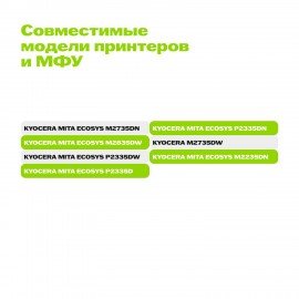 Картридж лазерный CACTUS (CS-TK1200) для KYOCERA P2335/M2235/M2735/M2835, ресурс 3000 стр.