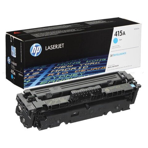 Картридж лазерный HP (W2031A) Color LaserJet M454dn/M479dw и др, №415A, голубой, оригинальный, ресурс 2100 страниц