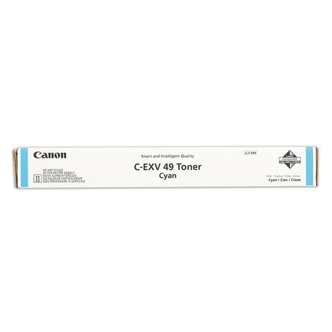 Тонер CANON (C-EXV49C) для Canon IR C3320/C3320i/C3325i/C3330i/C3500, голубой, ресурс 19000 страниц, оригинальный, 8525B002