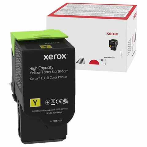 Картридж лазерный XEROX (006R04371) C310/C315, желтый, ресурс 5500 стр., ОРИГИНАЛЬНЫЙ