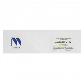 Картридж лазерный NV PRINT (NV-W2032X) для HP Color LaserJet M454dn/M454dw, желтый, ресурс 6000 страниц