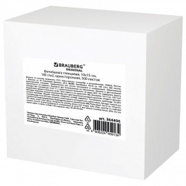 Фотобумага глянцевая, 10х15 см, 180 г/м2, односторонняя, 500 листов, BRAUBERG ORIGINAL, 364406