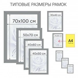 Рамка 21х30 см, пластик, багет 30 мм, BRAUBERG "HIT4", красное дерево с двойной позолотой, стекло, 390996