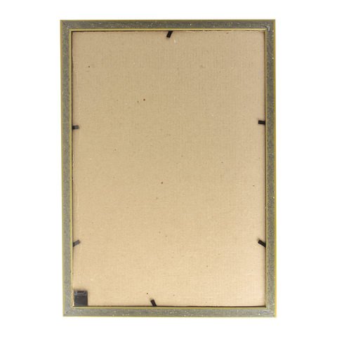 Рамка 21х30 см, пластик, багет 16 мм, BRAUBERG "HIT5", золото, стекло, 391074