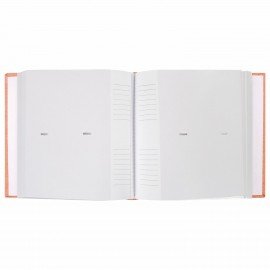 Фотоальбом BRAUBERG "Персик" на 200 фото 10х15 см, ткань, персиковый, 391190