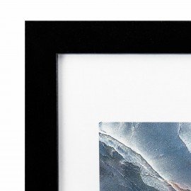 Рамка 21х30 см небьющаяся, КОМПЛЕКТ 4 шт., багет 16 мм МДФ, BRAUBERG "Basic", черная, 391259