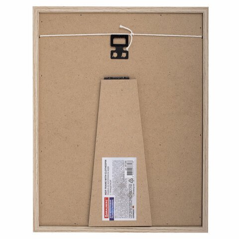 Рамка из МДФ BRAUBERG LOFT BLACK BOX, фото 13х18 см, с прищепкой, 20х25 см, 391290