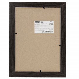 Рамка 21*30 см небьющаяся, багет 30 мм, МДФ, STAFF "Style", цвет венге, 391338