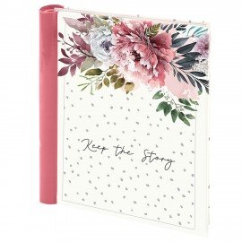 Фотоальбом BRAUBERG на 20 магнитных листов, 23*28см, твердая обложка, "Blossom", спираль, 391425