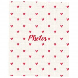 Фотоальбом BRAUBERG на 200 фото 10*15см, твердая обложка, "Cute hearts", 391427