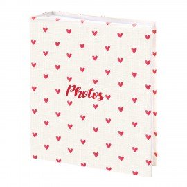 Фотоальбом BRAUBERG на 200 фото 10*15см, твердая обложка, "Cute hearts", 391427