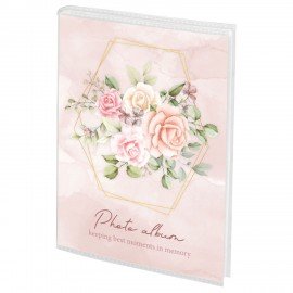 Фотоальбом BRAUBERG на 36 фото 10*15 см, "Watercolor flowers", мягкая обложка, 391431