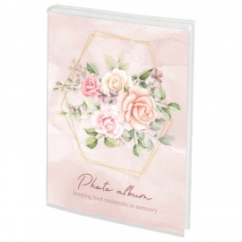 Фотоальбом BRAUBERG на 36 фото 10*15 см, "Watercolor flowers", мягкая обложка, 391431