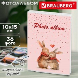 Фотоальбом BRAUBERG на 36 фото 10*15 см, мягкая обложка, "Cute love", 391432