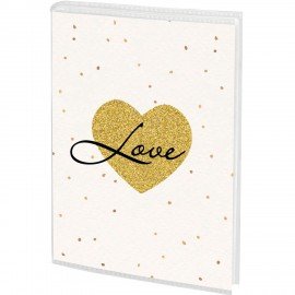 Фотоальбом BRAUBERG на 36 фото 10*15 см, мягкая обложка, "Golden heart", 391433