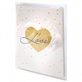 Фотоальбом BRAUBERG на 36 фото 10*15 см, мягкая обложка, "Golden heart", 391433