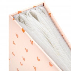 Фотоальбом BRAUBERG на 100 фото 10*15 см, твердая обложка, "Pink hearts", 391436