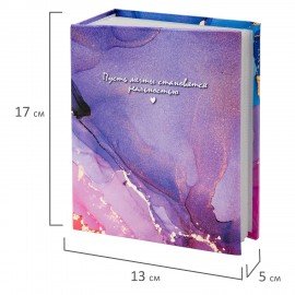 Фотоальбом BRAUBERG на 100 фото 10*15 см, твердая обложка, "Dreamy marble", 391437