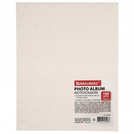 Фотоальбом BRAUBERG на 100 фото 10*15 см, твердая обложка, "Tender flowers", 391438