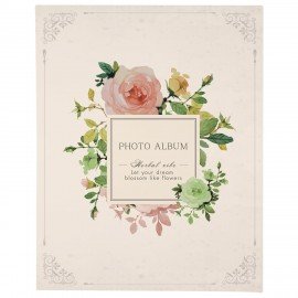 Фотоальбом BRAUBERG на 100 фото 10*15 см, твердая обложка, "Tender flowers", 391438