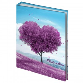 Фотоальбом BRAUBERG на 100 фото 10*15 см, твердая обложка, "Fancy heart", 391439